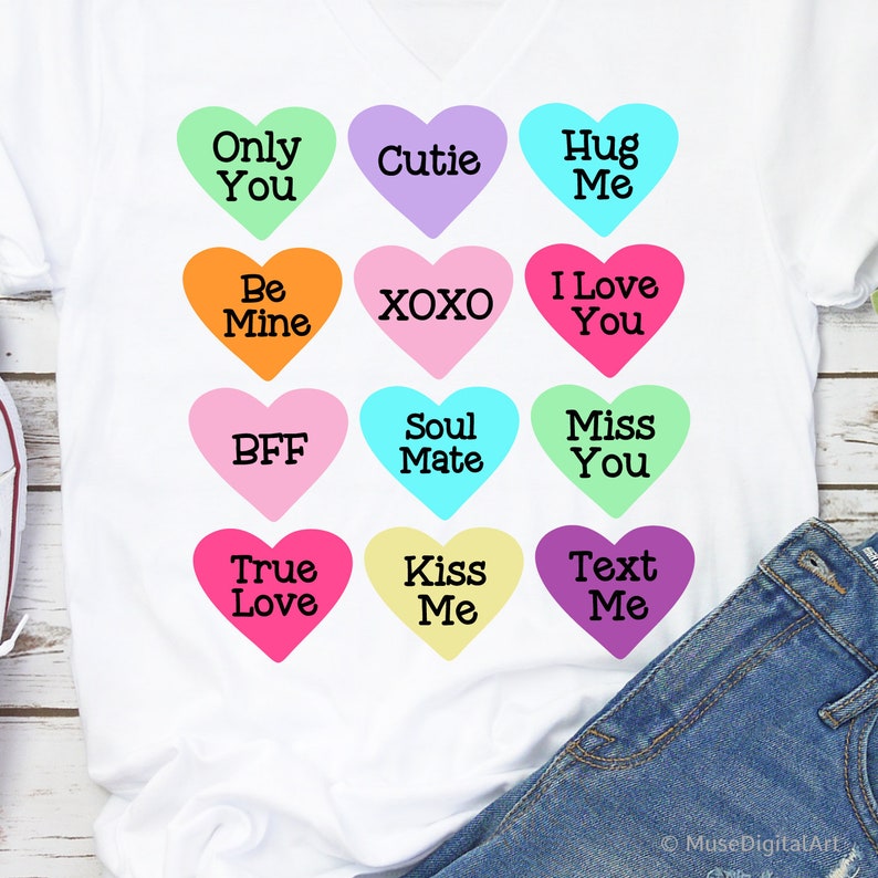 Download Valentines Day Candy Hearts Svg Valentine Candy Svg Kids ...