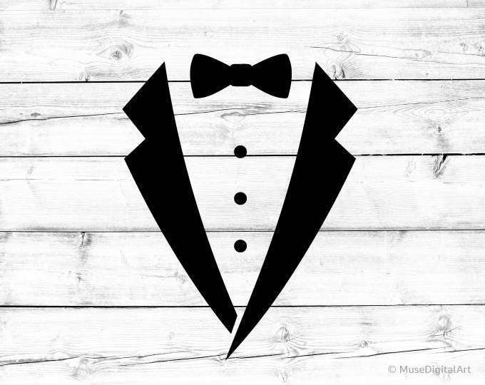 Download Tuxedo Svg Tux Svg File for Cricut Svg for Silhouette Cameo | Etsy