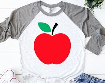 Apple  Svg, Teacher Apple Svg, Funny School Svg, Apple Shirt Svg, School Teacher Svg, Kids Svg Files for  & Silhouette, Png