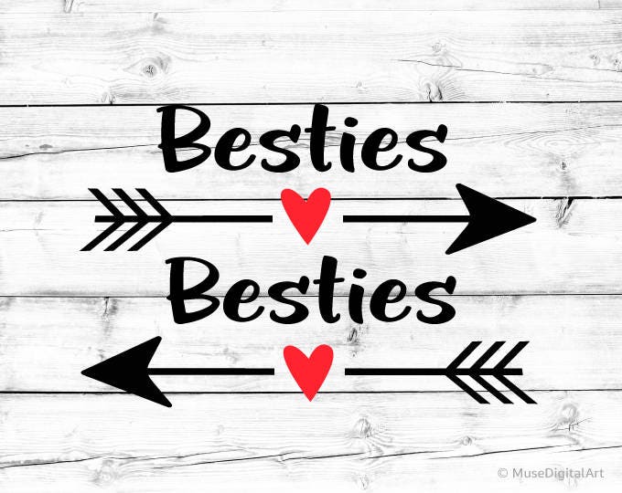 Download Besties Svg Arrow Svg Best Friend Svg BFF Svg Valentines Day | Etsy