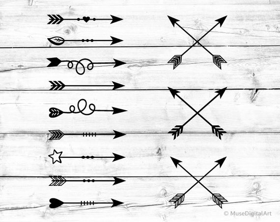 Download Arrow Svg Arrows Bundle Svg Crossed Arrows Svg Arrow Cut File | Etsy