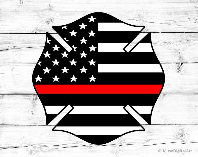 Download Thin Red Line Svg Fire Dept Badge Svg US Flag Svg ...