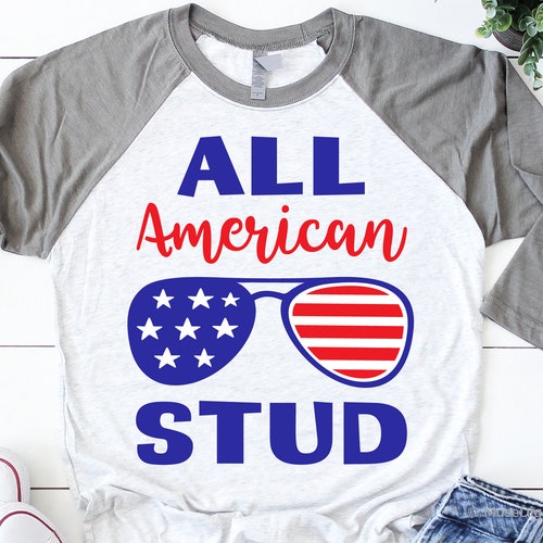 All American Stud Svg Boys Fourth of July Svg American Dude - Etsy
