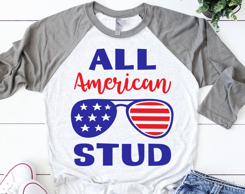 Download All American Stud Svg Boys Fourth of July Svg American ...