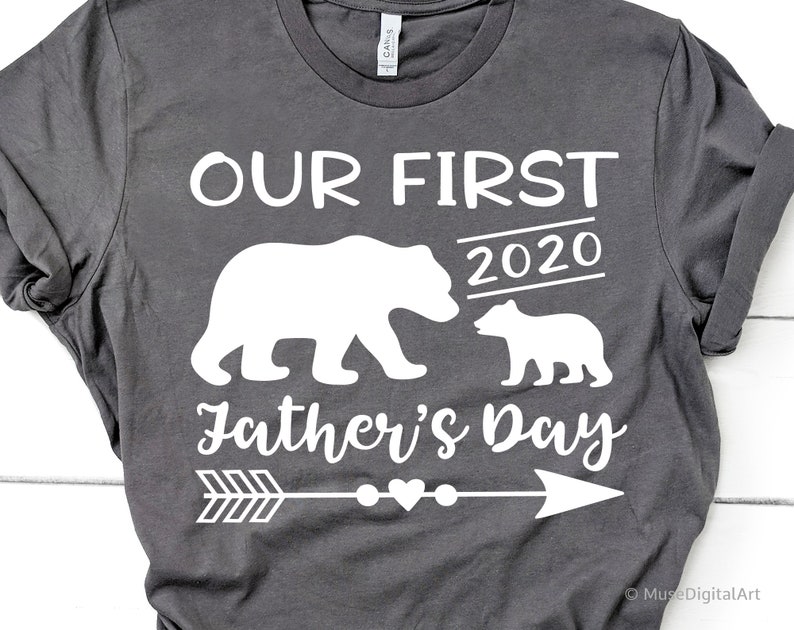 Download Our First Fathers 2020 Day Svg 1st Fathers Day Cute Bear ...