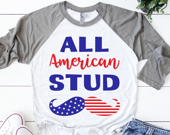 Download All American Stud Svg American Dude Svg Boys 4th Of July Svg Etsy