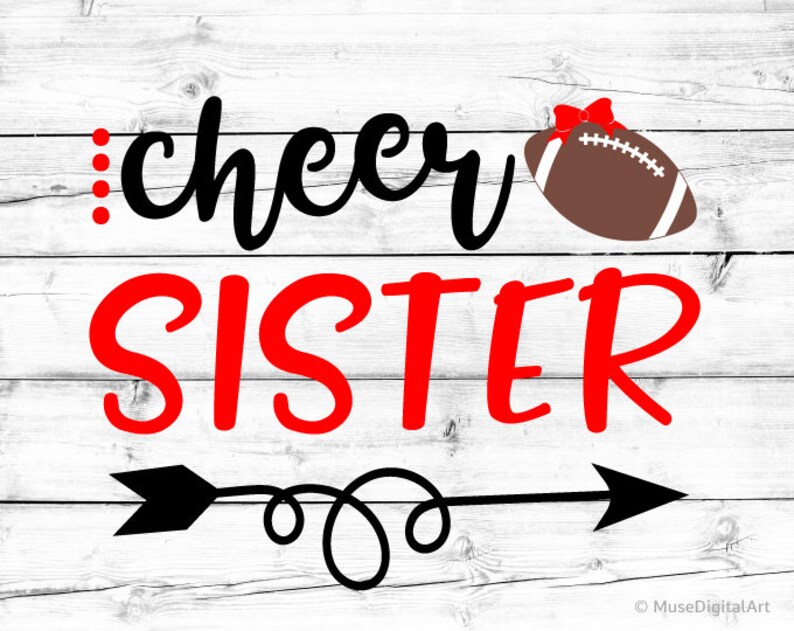 Cheer Sister Svg Football Sister Svg Little Sister Biggest - Etsy