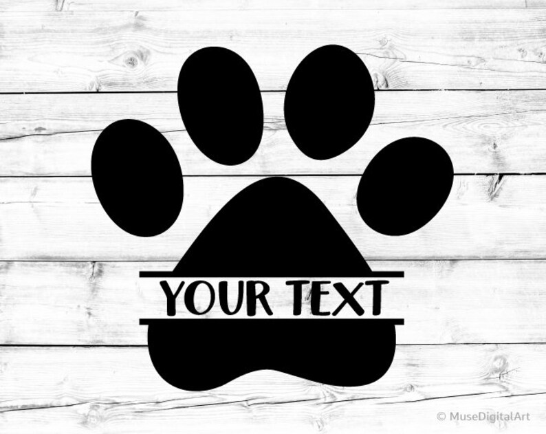 Free Free Paw Print Monogram Svg 192 SVG PNG EPS DXF File