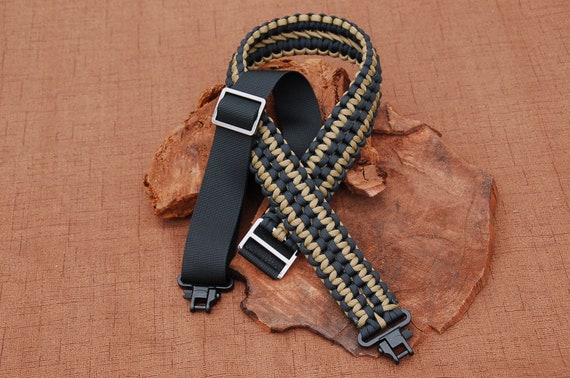 Rifle Sling ~Veteran Made~ Paracord Wrapped 2 pt Adjustable Tactical