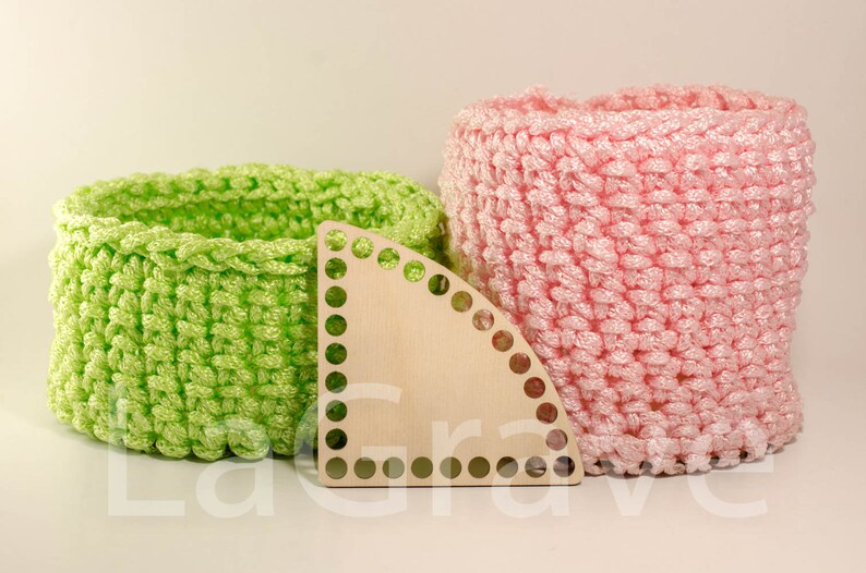 Crochet basket bottom Wood base Corner Rounded 20cm7.87in Wooden bottoms for crochet basket Wooden bottom Crochet basket base.