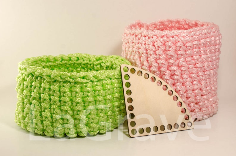 Crochet basket bottom Wood base Corner Rounded 20cm7.87in Wooden bottoms for crochet basket Wooden bottom Crochet basket base.
