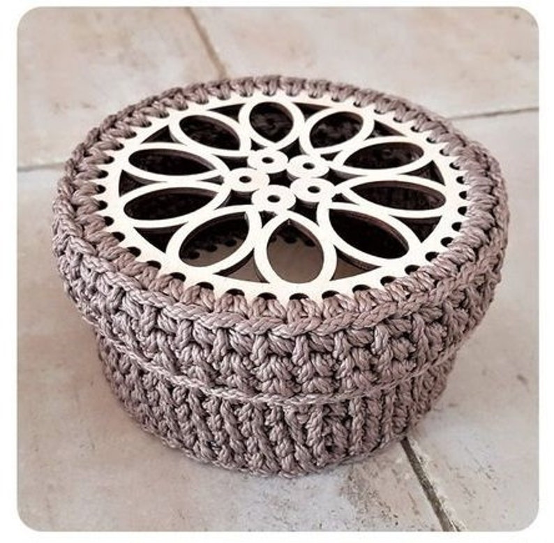 Round Wooden TOP 15 for crochet basket Wood base homemade Birch wood shape with holes Crochet basket base. Wooden bottom for knitting