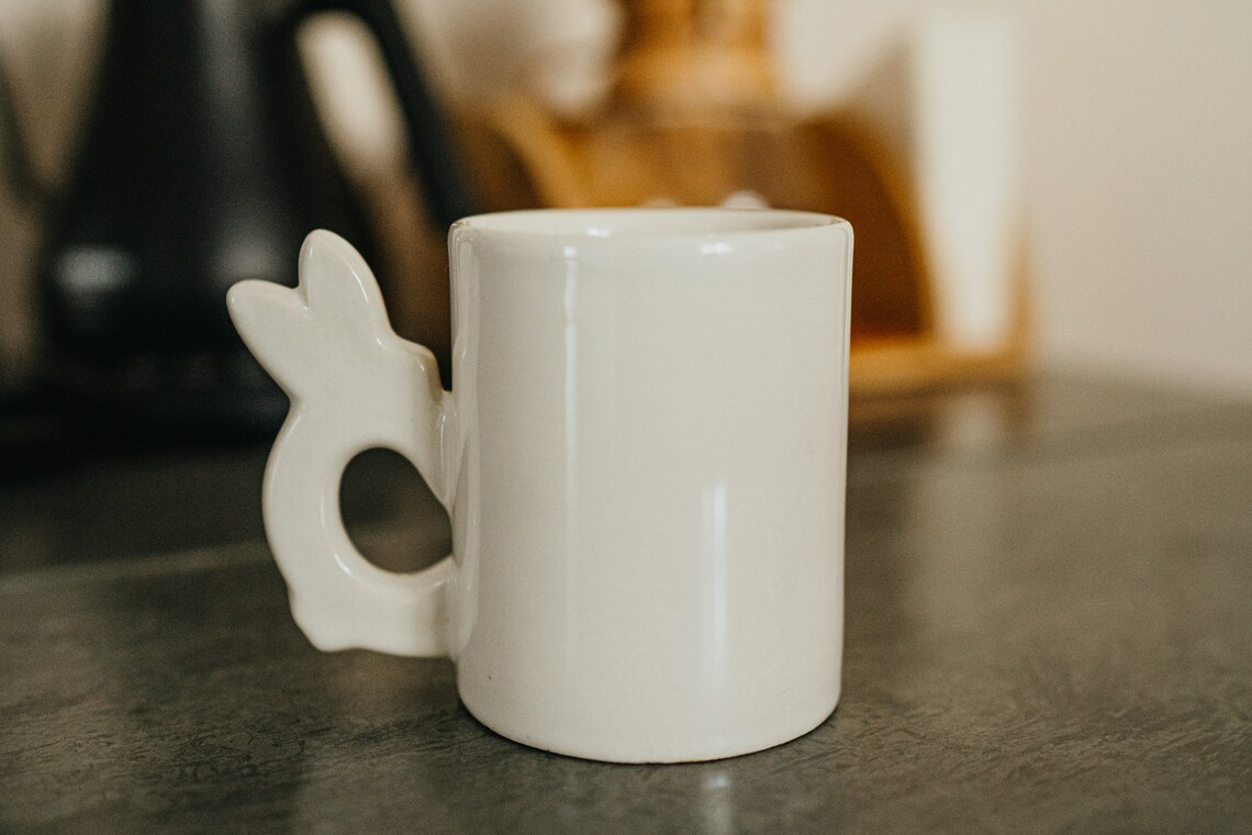 Vintage Rabbit Mug | Etsy