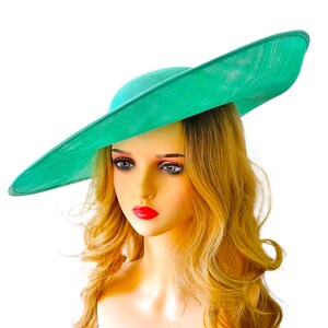 9 COLOURS Extra Large Fascinator BASE White Cream Ivory Royal Ascot Hat Wedding Hat - Church Hat Racing Occasion Races Kentucky Derby Hat Teal