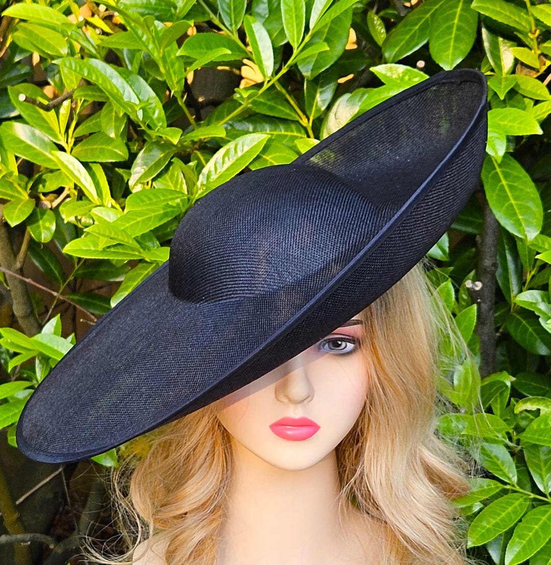 Fascinator For Elegant Black Wedding Hat For Women, Black Church