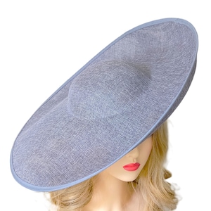 9 COLOURS Extra Large Fascinator BASE Grey Ascot Base Wedding Hat Base - Church Hat Base Racing - Occasion Hat Base - Formal Hat Base Races