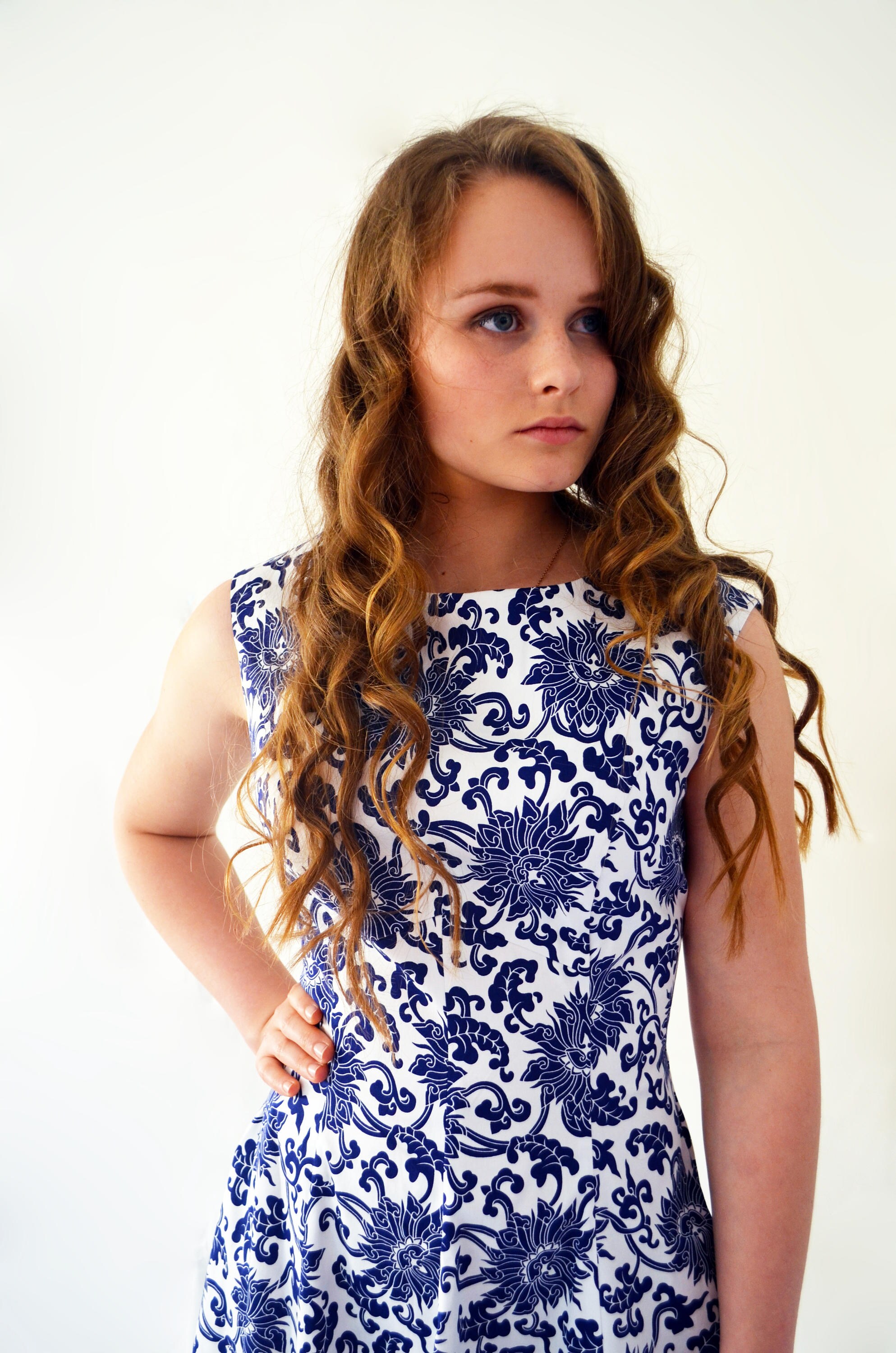below the knee swing dress