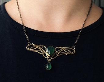 Elven Necklace Celtic pendant Elvish jewelry Elven gifts Women celtic neckalce Irish neckalce Norse neckalce Celtic knot pendant