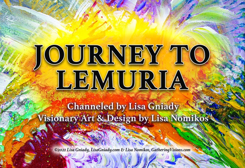 Journey to Lemuria Light Code Activation Cards Oracle Deck image 1