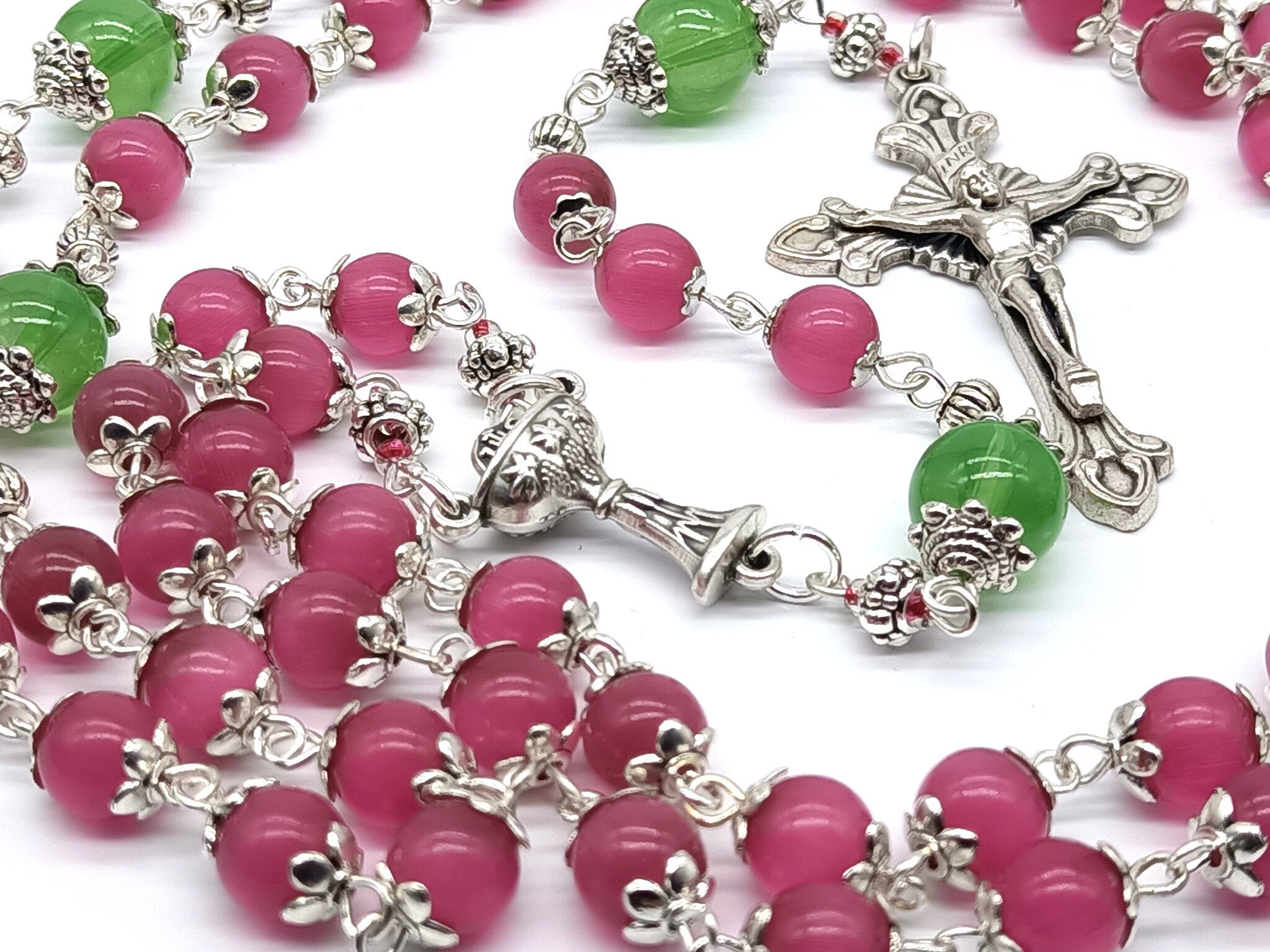 1st Holy Communion Gift Set Rosary Beads Confirmation Rosary - Etsy UK