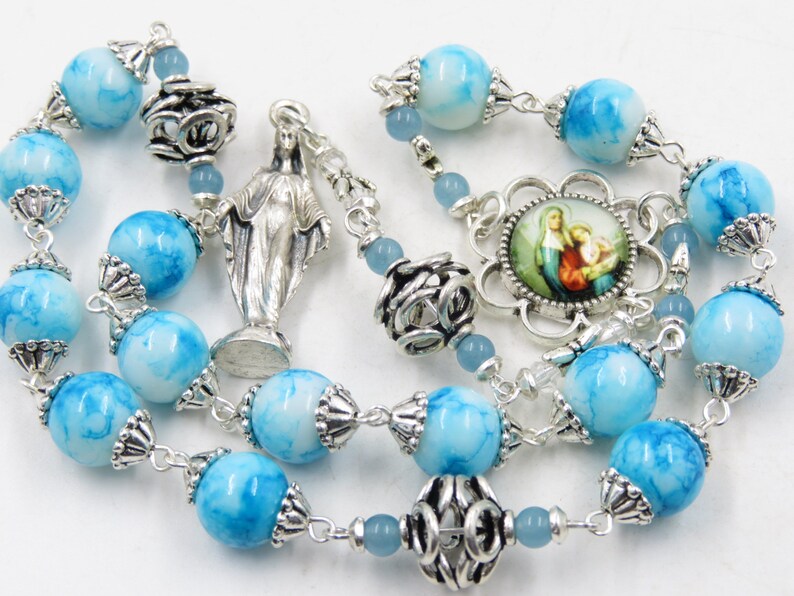 St. Ann Prayer Chaplet St. Anne Glass Prayer Beads the Etsy UK