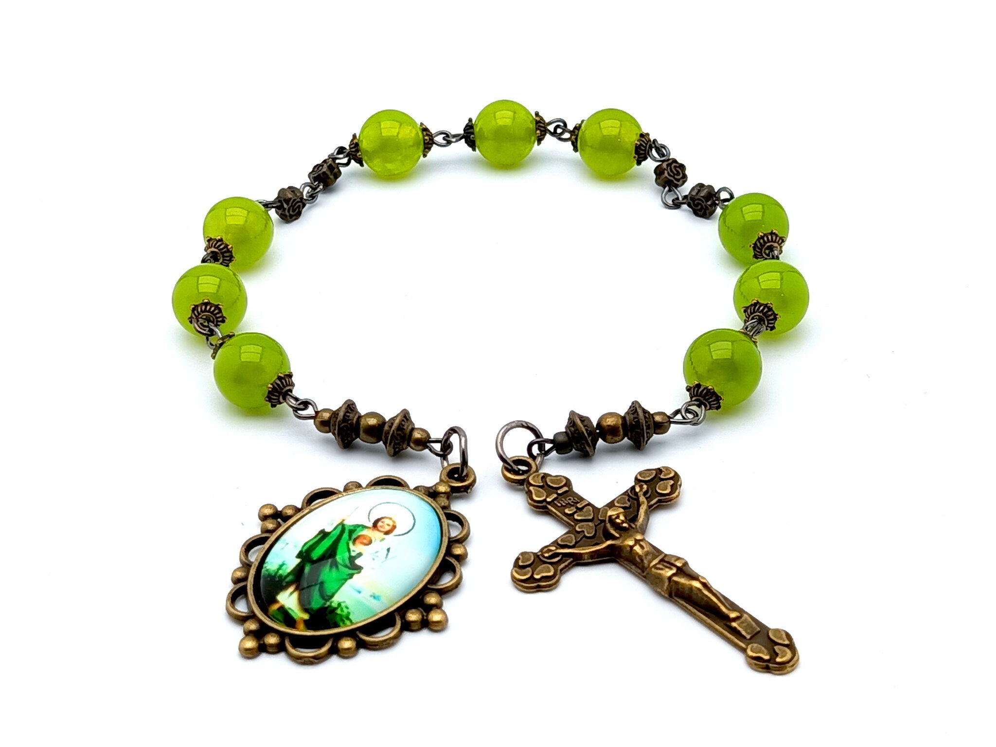 Saint Jude Rosary Etsy UK