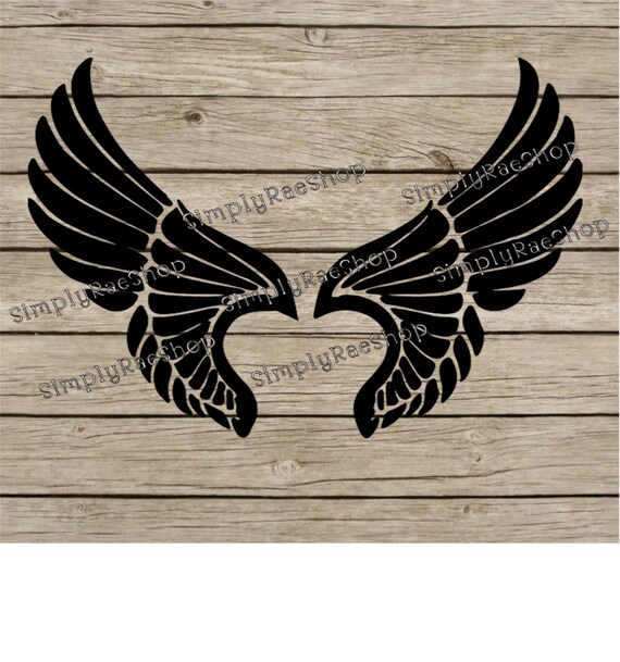 Download Free Angel Wings Digital Download Svg Png Jpg Dxf Eps Wings Svg Etsy SVG Cut Files