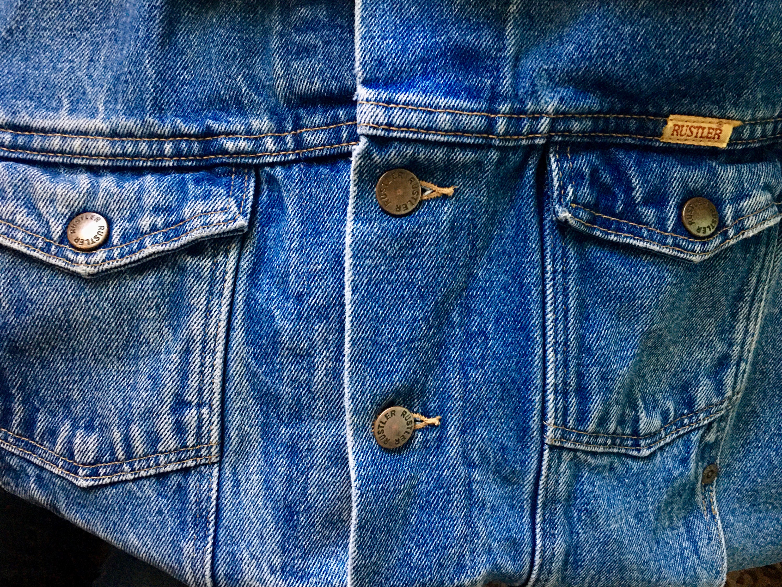 Rustler Jean Jacket Rustler Denim Jacket 1980s - Etsy