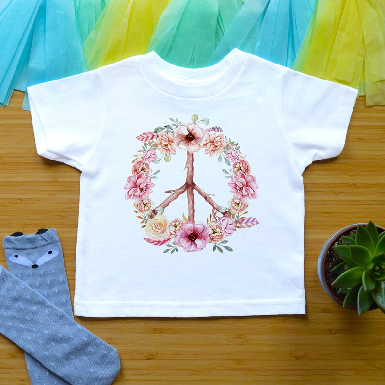 Hippie Baby Shower Gift Peace Sign Baby Clothes Hippie Etsy