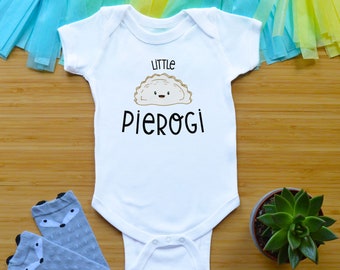 Little Pierogi Bodysuit or Shirt, Polish Baby Clothes, Funny Baby Shower Gift, Pierogi Toddler Shirt, Newborn Baby Clothes, Food Kid Tees