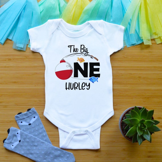 Fishing First Birthday Outfit, 1st Birthday Baby Clothes, the Big One  Birthday Bodysuit or Shirt, 1 Year Old Cake Smash Outfit -  Canada