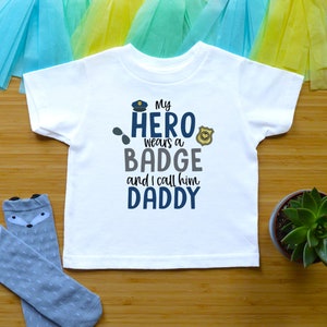 My Hero is Daddy Baby Outfit Dad Cop Baby Clothes Police - Etsy