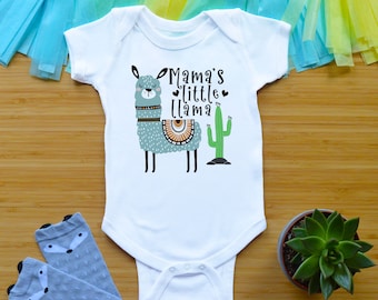 KAYERDELLE Llama Print Babys Boys & Girls Short Sleeve Romper Bodysuit Outfits and Tshirt 