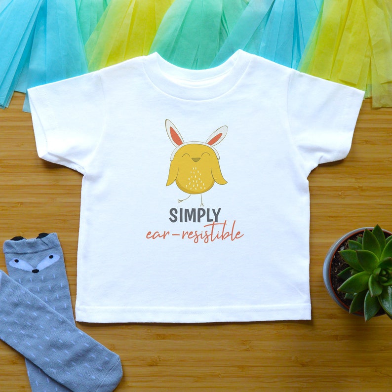 Funny Toddler Shirt Gender Neutral Baby Clothes Newborn Easter Baby Bodysuit Baby Shower Gift Simply Ear Resistible Easter Baby Outfit