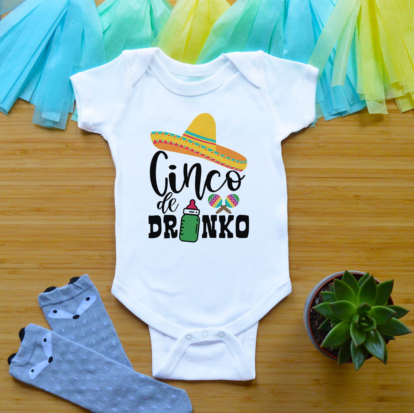 Cinco De Drinko Baby Outfit, First Cinco De Mayo Newborn Baby Clothes,  Cinco De Mayo Toddler Shirt, 1st Cinco De Mayo Outfit 