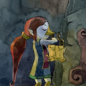 Fine Art “Earth God&#39;s Lyric“ with Medli - Legend of Zelda the Wind Waker Giclée Print