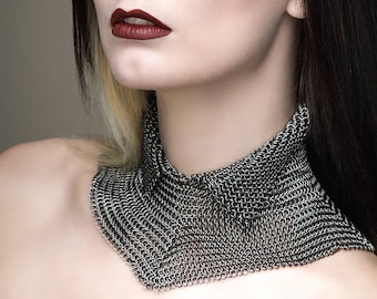 High Neck Chainmaille Collar