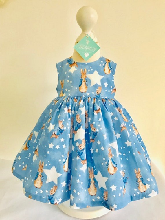 blue party dress for baby girl