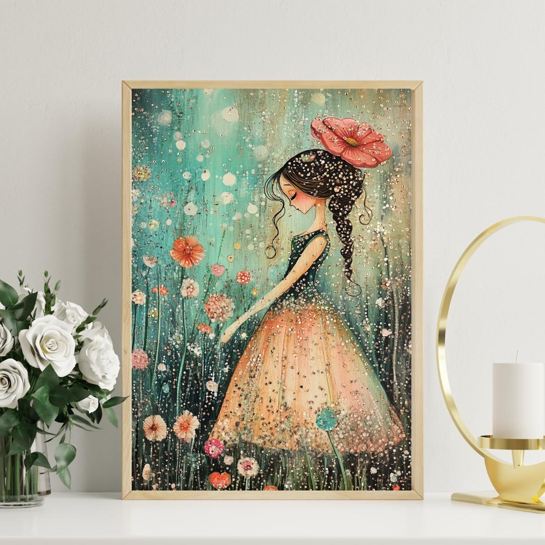 Spring Folklore Whimsical Spring Folklore Art | Aesthetic Wall Decor | Digital Prints ...