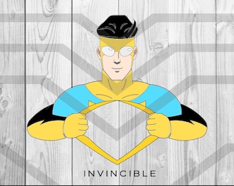 Arte digital de pecho abierto invencible / DTG / DTF / Listo para la sublimación