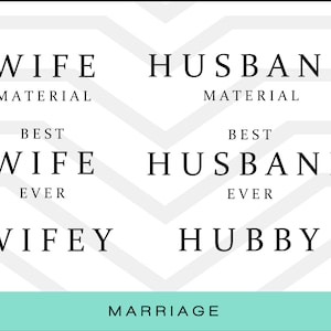 Ehegatte SVGs | Ehepaar SVGs | Verheiratete SVGs