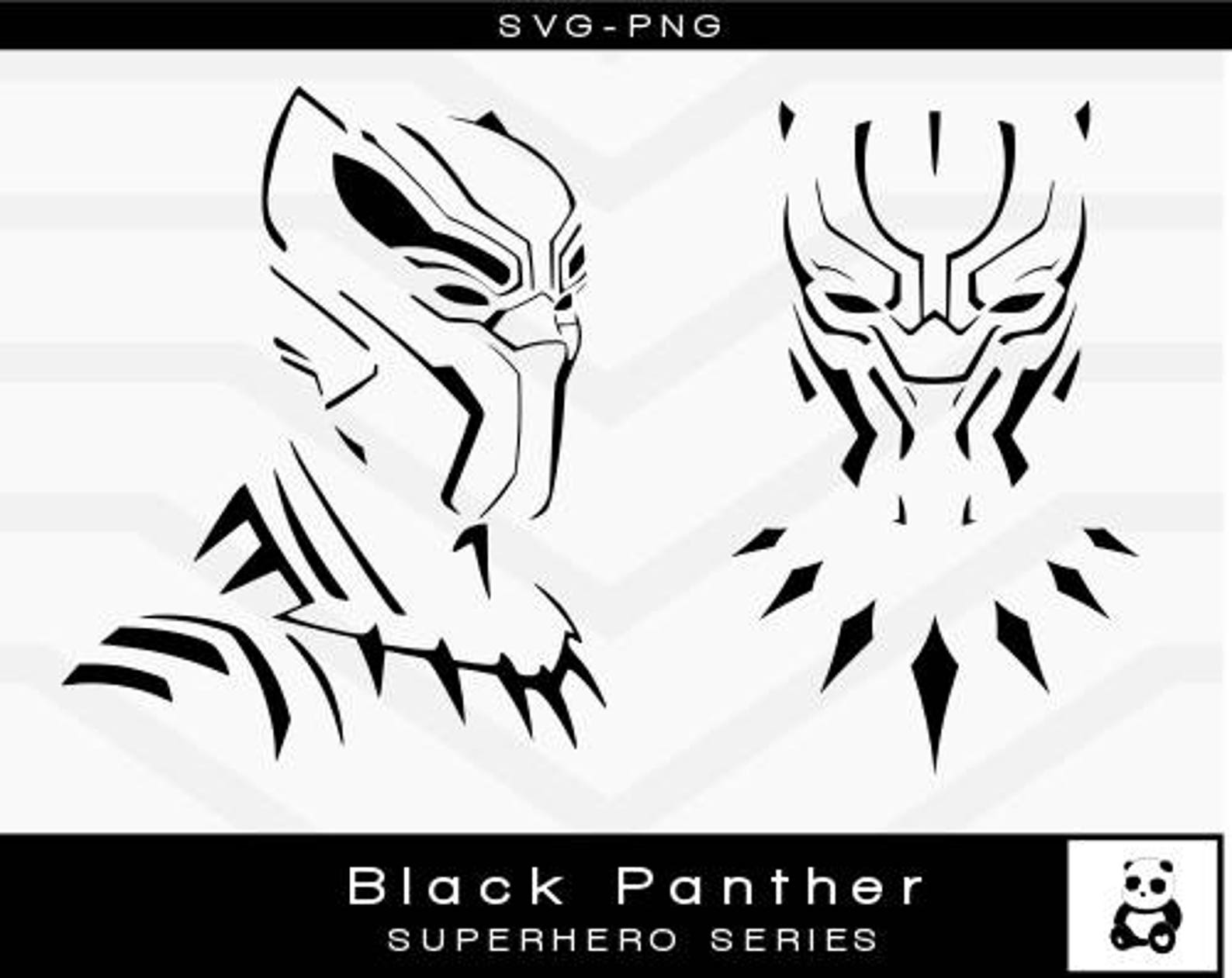 Download Black Panther Profile SVG Bundle Marvel T'Challa | Etsy