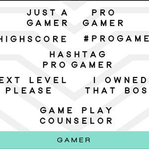 Gaming SVG Bundle |Funny Sayings SVS | Cuttable Files