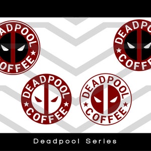 Deadpool Coffee SVG, PNG Bundle! | FOUR Deadpool Cut Files | Deadpool Clip Art | Deadpool 2 Digial Art