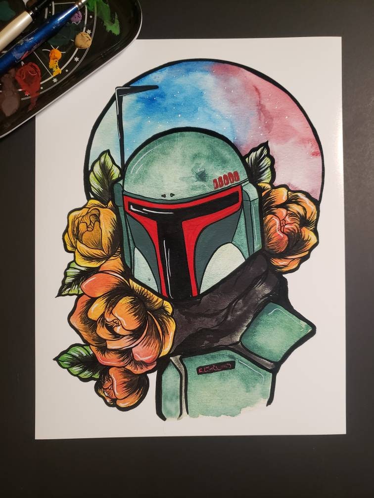Boba Fett Tattoo - Etsy