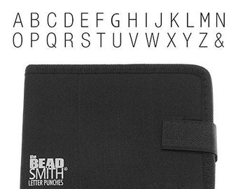 6mm uppercase metal stamp set - Beadsmith Gothic font - alphabet metal stamps - Metal stamping supplies