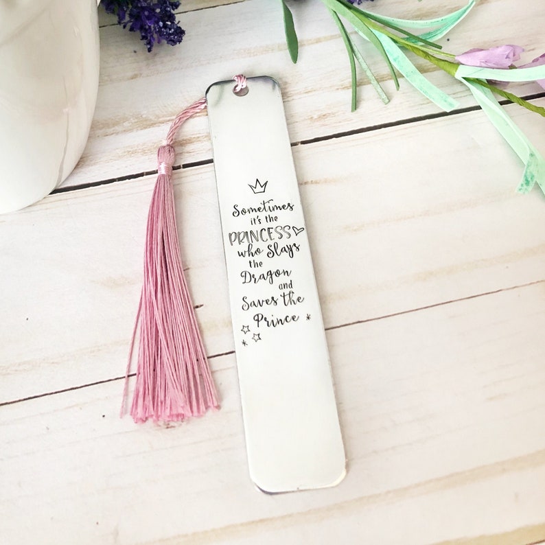 girly bookmark with tassel sometimes its the princess who etsy