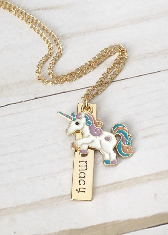 Unicorn name hotsell necklace