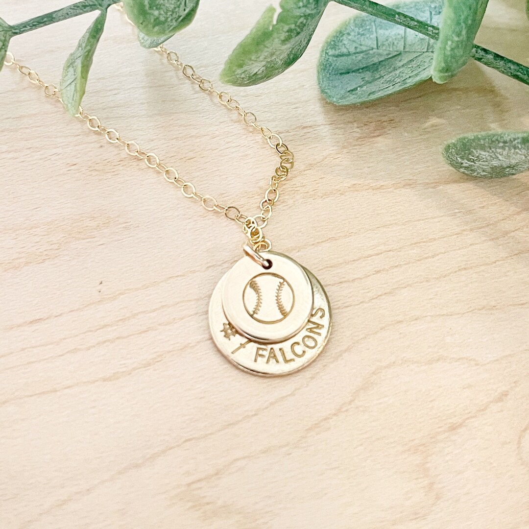 Customizable Sports Team Necklace Personalized Team Necklace Athlete