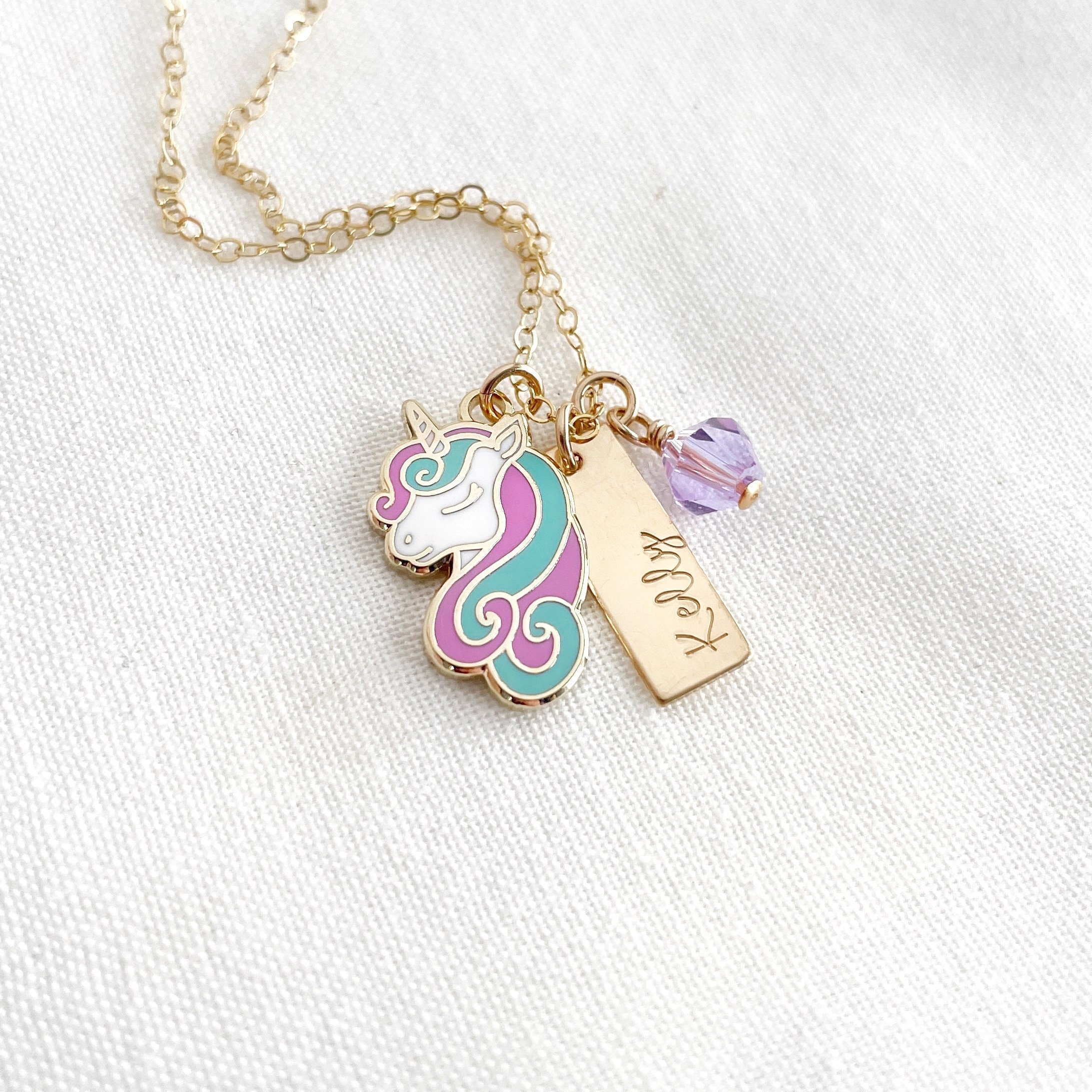 Lucky Unicorn Swarovski Crystal Necklace For Women Girls Jewelry Gift